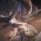 Cyno holds a long spear.